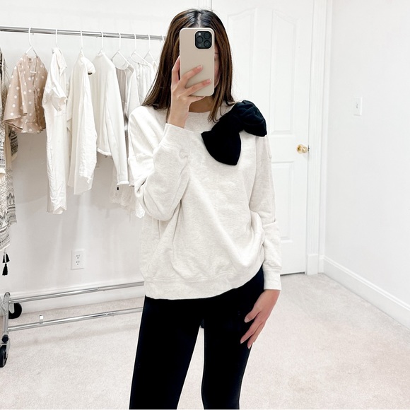 Kate Spade Shanghai Bow Sweatshirt in Oatmeal - Picture 1 of 8